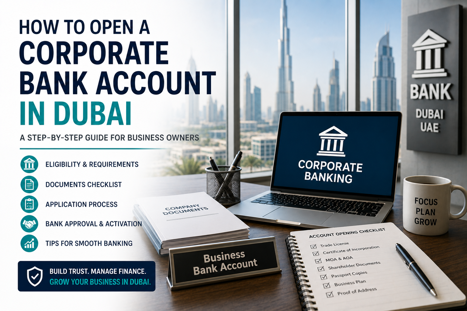 How to Open a Corporate Bank Account in Dubai: Complete Guide for Business Owners